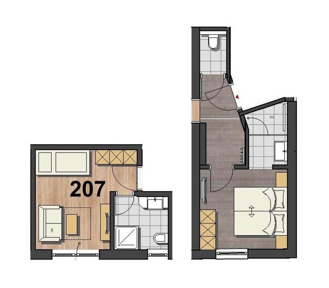 Zimmer Single-plan